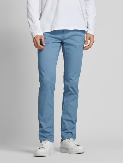 BOSS Orange Slim Fit Chino mit Eingrifftaschen Hellblau 4