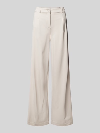 Tom Tailor Stoffen broek met wijde pijpen Beige - 2