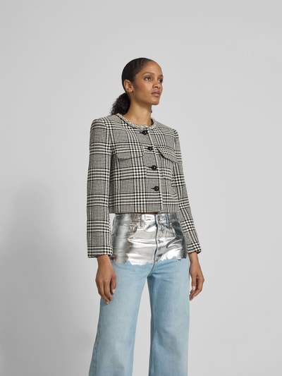 Self-Portrait Jacke mit Woll-Anteil Black 4