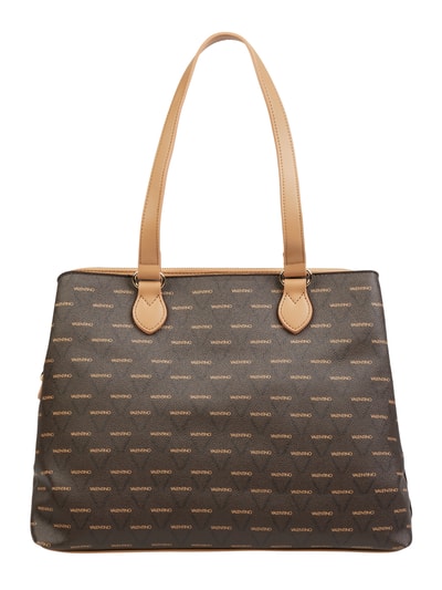 VALENTINO BAGS Shopper met logomotief, model 'Liuto'  Cognac - 5