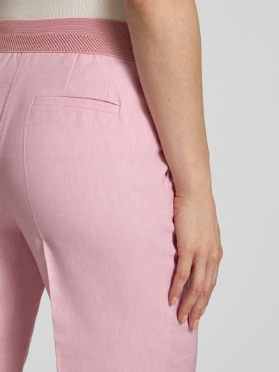 Betty Barclay Regular Fit Hose mit Leinen-Anteil Rosa 3
