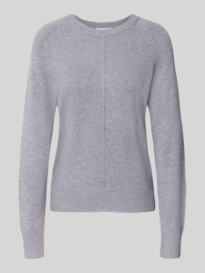 Christian Berg Woman Strickpullover mit gerippten Abschlüssen  Silber Melange 2