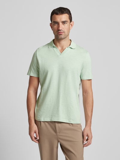 MCNEAL Regular fit poloshirt met V-hals Lichtturquoise - 4