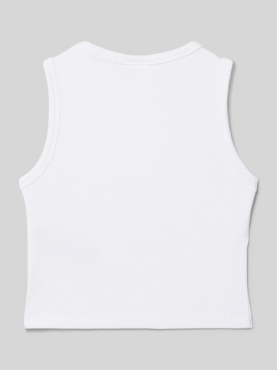 s.Oliver RED LABEL Regular Fit Tanktop aus Viskose-Mix in Ripp-Optik Weiss 3