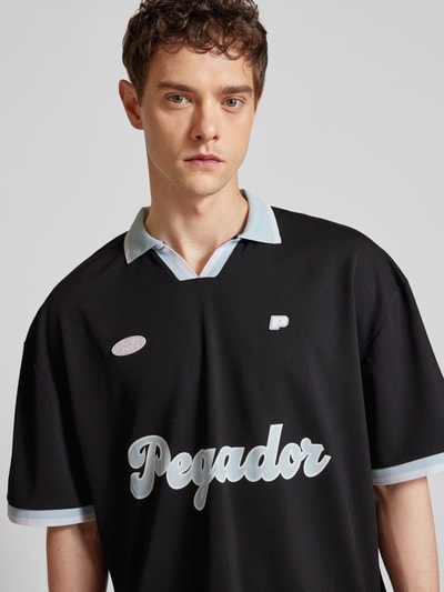 Pegador Regular Fit Poloshirt mit Label-Print Black 3