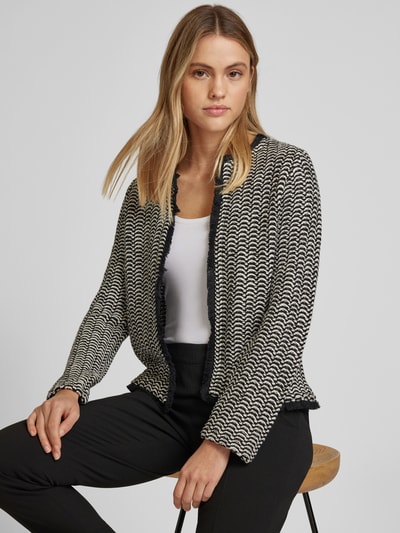 More & More Blazer mit Ausfransungen Black 3