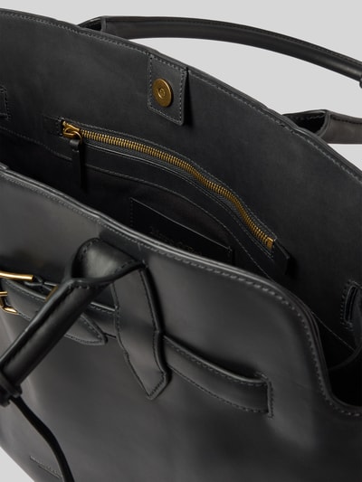 Marc O'Polo Shopper van echt rundleer Zwart - 5