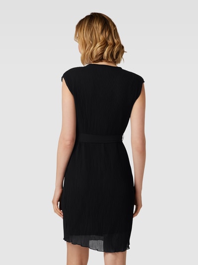 Esprit Collection Knielanges Kleid aus Viskose mit Kappärmeln Black 5