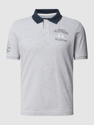 La Martina Regular Fit Poloshirt mit Logo-Stitching Hellgrau 2