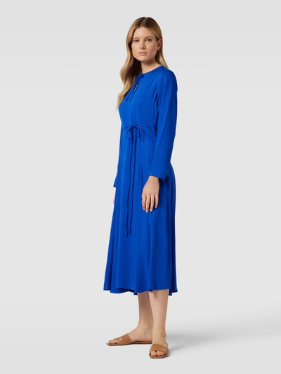 Armedangels Maxi-jurk van viscose met vetersluiting, model 'MARIOLAANA' Koningsblauw - 1