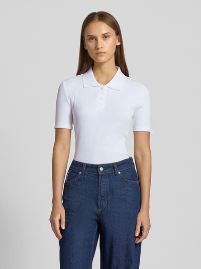 Calvin Klein Jeans Slim fit poloshirt met labeldetail Wit - 4