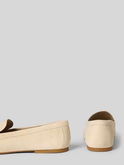 Lauren Ralph Lauren Loafers van leer met labelapplicatie, model 'AVERI III' Zand - 2