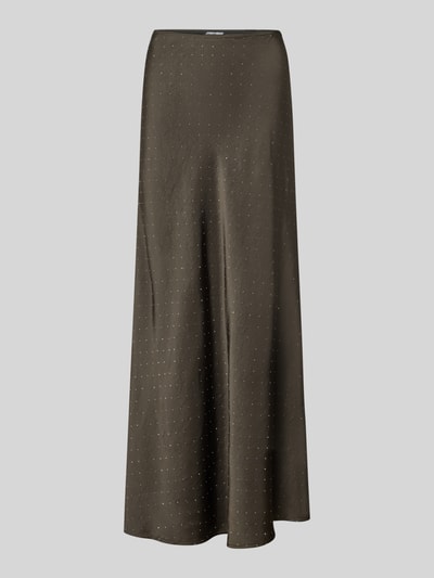mbyM Maxirock mit Ziersteinbesatz Modell 'Maila' Mittelgrau 2