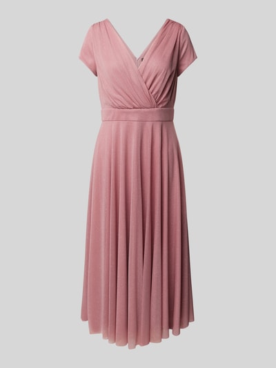 Vera Mont Knielanges Cocktailkleid in Wickel-Optik Rose 2