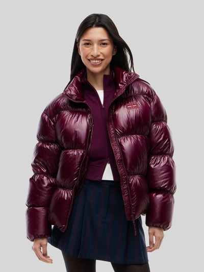 Tommy Jeans Regular Fit Steppjacke mit Label Stitching Bordeaux 4