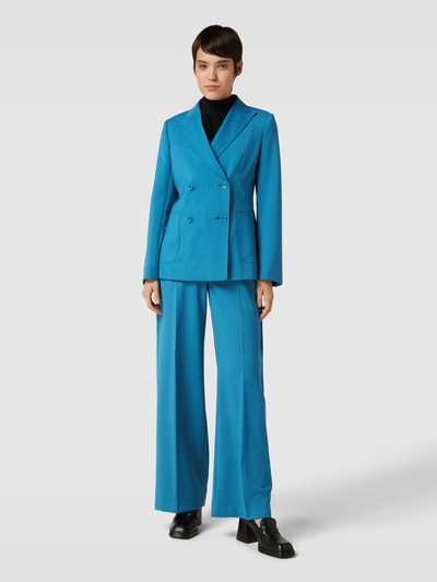 Weekend Max Mara Stoffhose mit Bügelfalten Modell 'VISIVO' Petrol 1