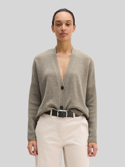 Marc O'Polo sweter z czystej wełny o kroju regular fit Szarobrązowy 4