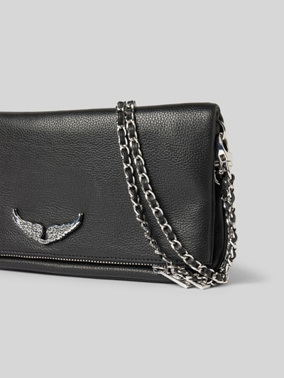 Zadig & Voltaire Handtasche mit Applikation Modell 'ROCK SWING YOUR WINGS' Black 3