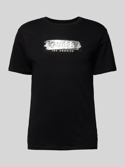 Guess T-Shirt mit Label-Details Black 2