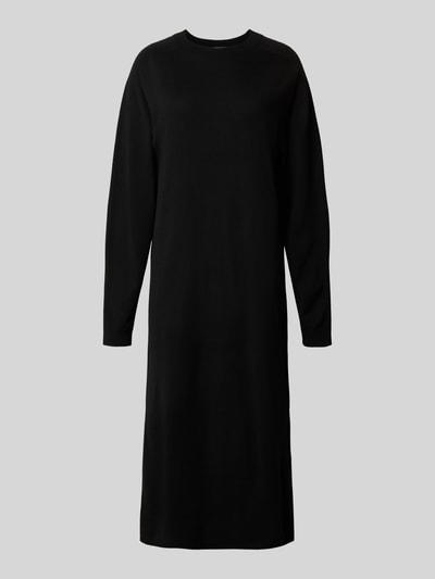 Drykorn Relaxed fit midi-jurk van zuivere scheerwol, model 'Rimone' Zwart - 2
