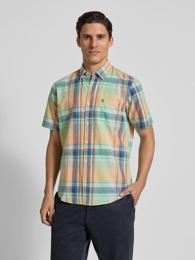 Lerros Straight Fit Freizeithemd mit Kentkragen Orange 4