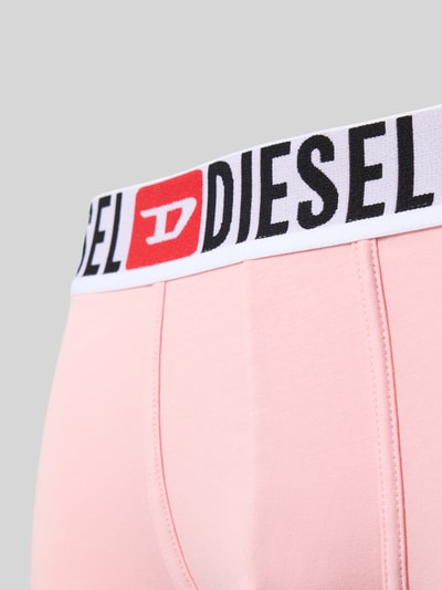 Diesel Boxershort met logostitching in een set van 3 paar, model 'Damien' Roze - 2