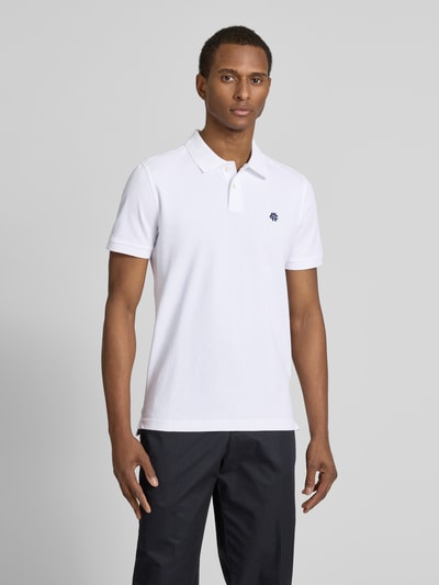 MCNEAL Regular Fit Poloshirt mit Knopfleiste und Label-Stitching Weiss 4