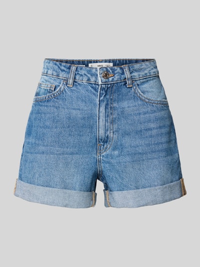 Mango Regular Fit Jeansshorts im 5-Pocket-Design Modell 'MOM80' Jeansblau 2