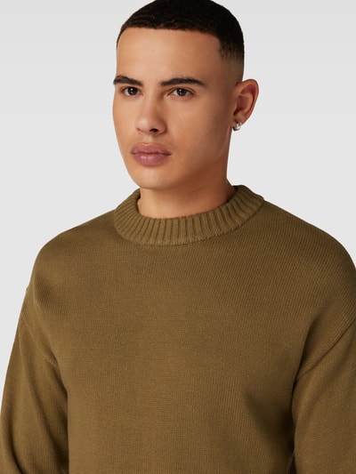 Jack & Jones Sweter z dzianiny z okrągłym dekoltem model ‘JACK’ Camel 3