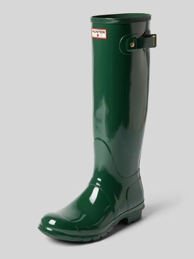 Hunter Regular Fit Gummistiefel mit Schnallen Dunkelgruen 1