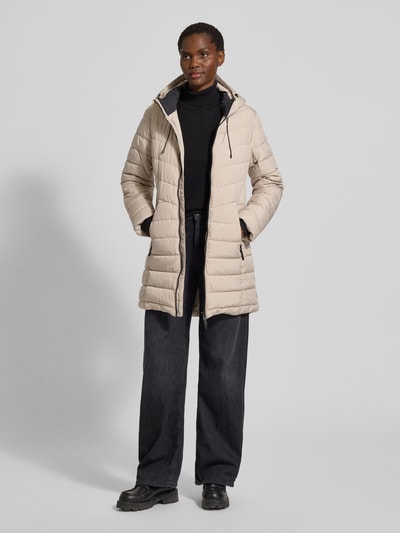 G.I.G.A. DX Steppmantel mit Reißverschlusstaschen Beige Melange 1