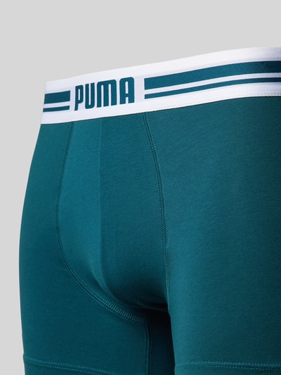 Puma Boxershort met label in band in een set van 2 stuks, model 'EVERYDAY' Petrol - 2