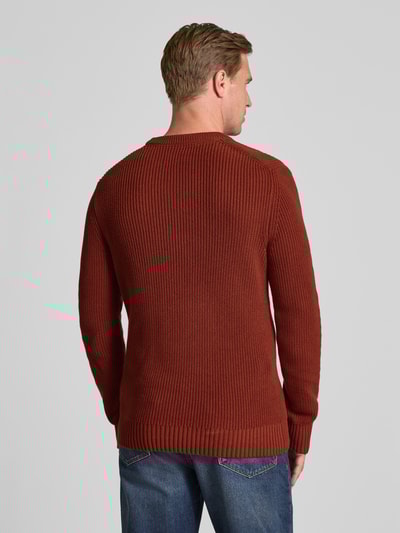 MCNEAL Strickpullover mit Rundhalsausschnitt Dunkelrot 5