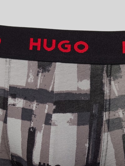 HUGO Trunks mit elastischem Logo-Bund im 3er-Pack Mittelgrau 2