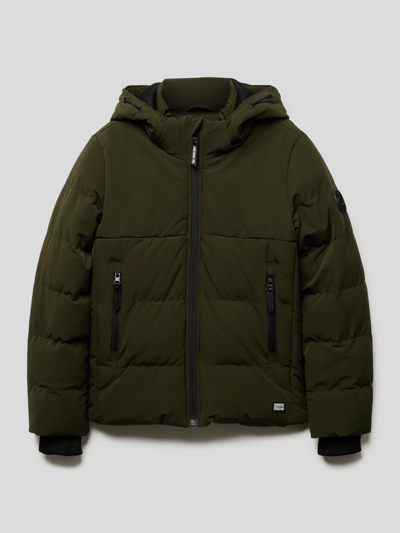 CARS JEANS Steppjacke mit abnehmbarer Kapuze Modell 'Eltham' Olivgrün 1