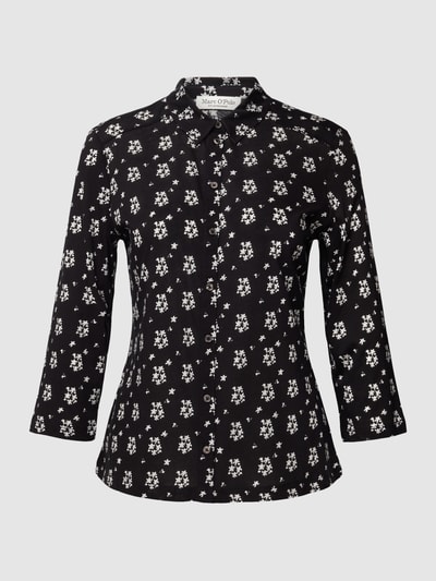 Marc O'Polo Bluse mit Allover-Muster Black 2