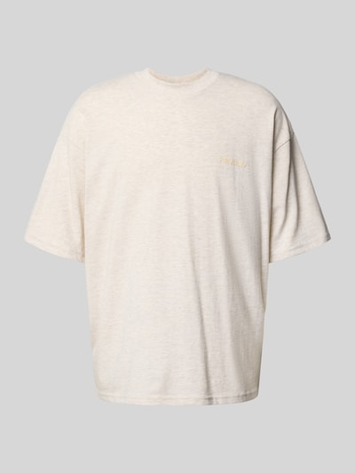 REVIEW Oversized T-shirt met ronde hals Ecru gemêleerd - 2