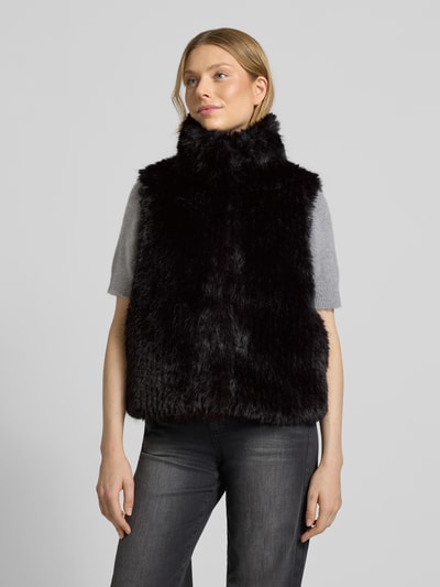 Amber & June Gilet met imitatiebont  - 4