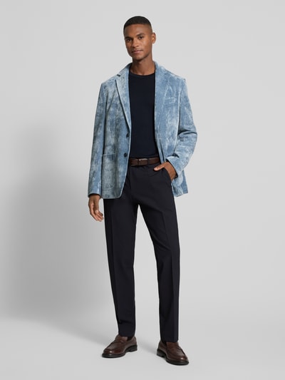 Pierre Cardin Marynarka o kroju slim fit ze sztruksu model ‘Maurice’ Petrol 1