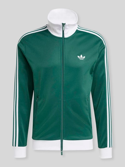adidas Originals Slim Fit Sweatjacke aus Baumwoll-Mix Dunkelgruen 2