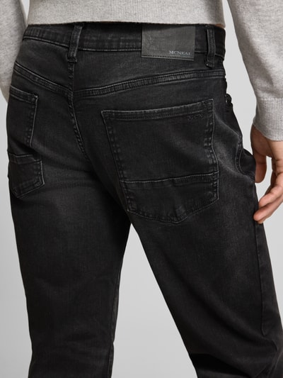 MCNEAL Regular fit jeans in used-look Antraciet - 3
