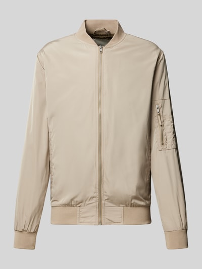 Blend Blouson met paspelzakken Beige - 2