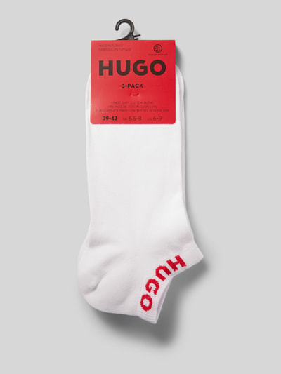 HUGO Socken mit Label-Print im 3er-Pack Weiss 3