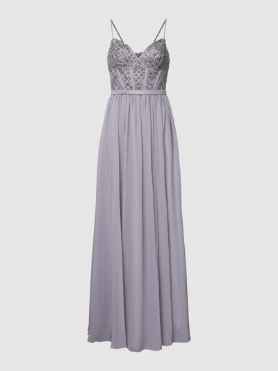 Laona Abendkleid mit Herz-Ausschnitt Silber 2
