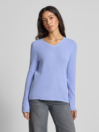 Christian Berg Woman Sweter z dzianiny z dekoltem w serek Lawendowy 4