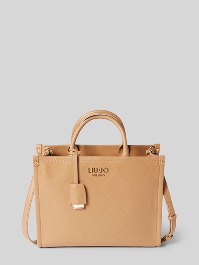 Liu Jo White Handtas met labelapplicatie, model 'RIDHI' Camel - 2