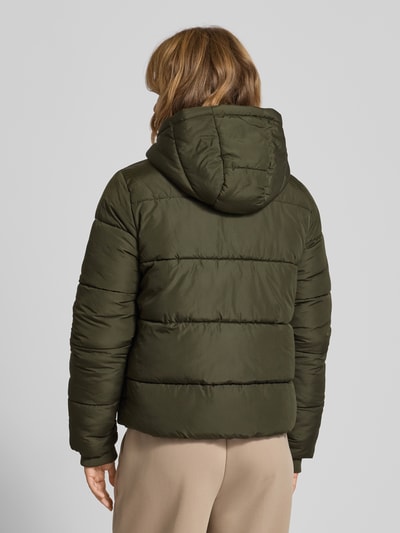 Pieces Kurtka pikowana o kroju regular fit z kapturem model ‘BEE NEW’ Khaki 5