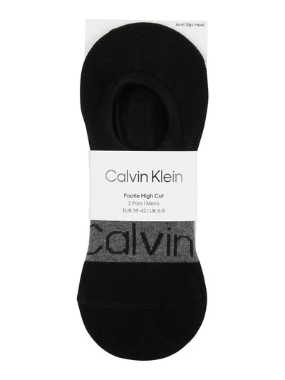 CK Calvin Klein Kousenvoetjes met stretch in een set van 2 paar Zwart - 2