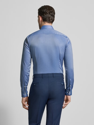 OLYMP No. Six Super Slim Fit Business-Hemd mit Kentkragen und Strukturmuster Royal 5