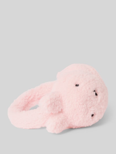 Produktfoto, Ohrenwärmer aus Teddyfell Modell 'MIFFY' von DAISY STREET, rosa, applizierte Ohren, weiche Textur, Motiv-Design